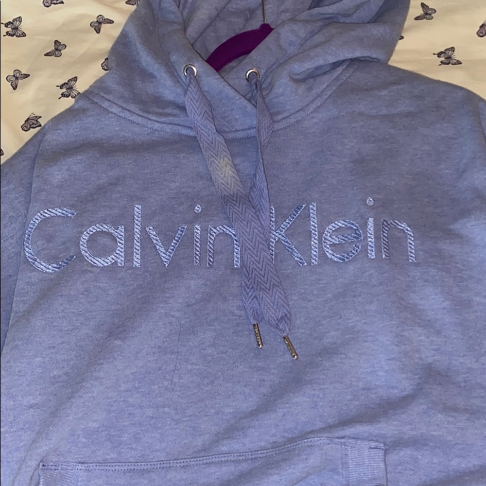 calvin klein purple hoodie
